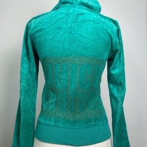 Y2K green juicy couture sweater